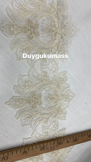 Lotus Desen (Kalın) Fransız Güpürü  (1 top)