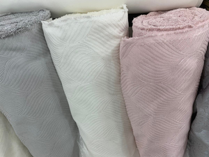 Midye Baklava Desen İpek Şönil Pike Kumaş