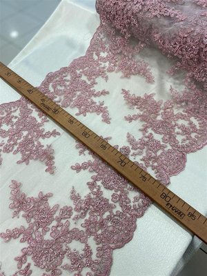 Pastel Lila Güpür Runner Kumaş DGR20