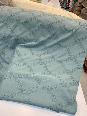 Petrol Rengi Yapraklı Baklava Desen Hera Pike
