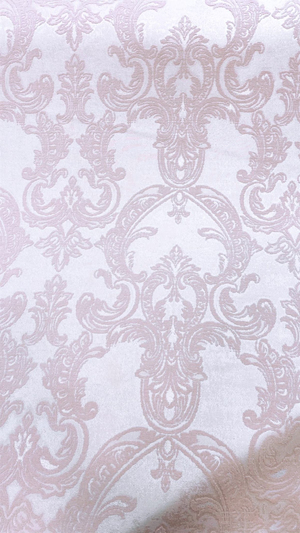 Pudra Pembesi Şamdan Desen Etuval İpek Şönil Pike Kumaş