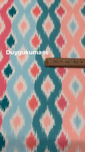 Renkli Kilim Desen Dijital Kumaş