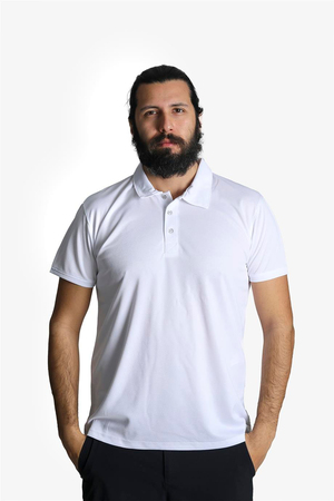 Polo Yaka Beyaz T-shirt