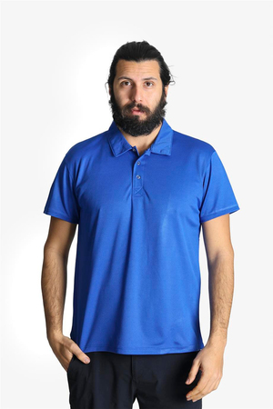 Polo Yaka Sax Mavi T-shirt