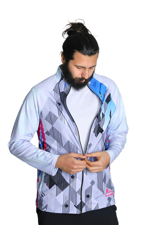 Relax Tam Fermuarlı Pembe Sweatshirt
