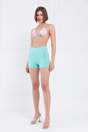 Women wholesale mint biker shorts