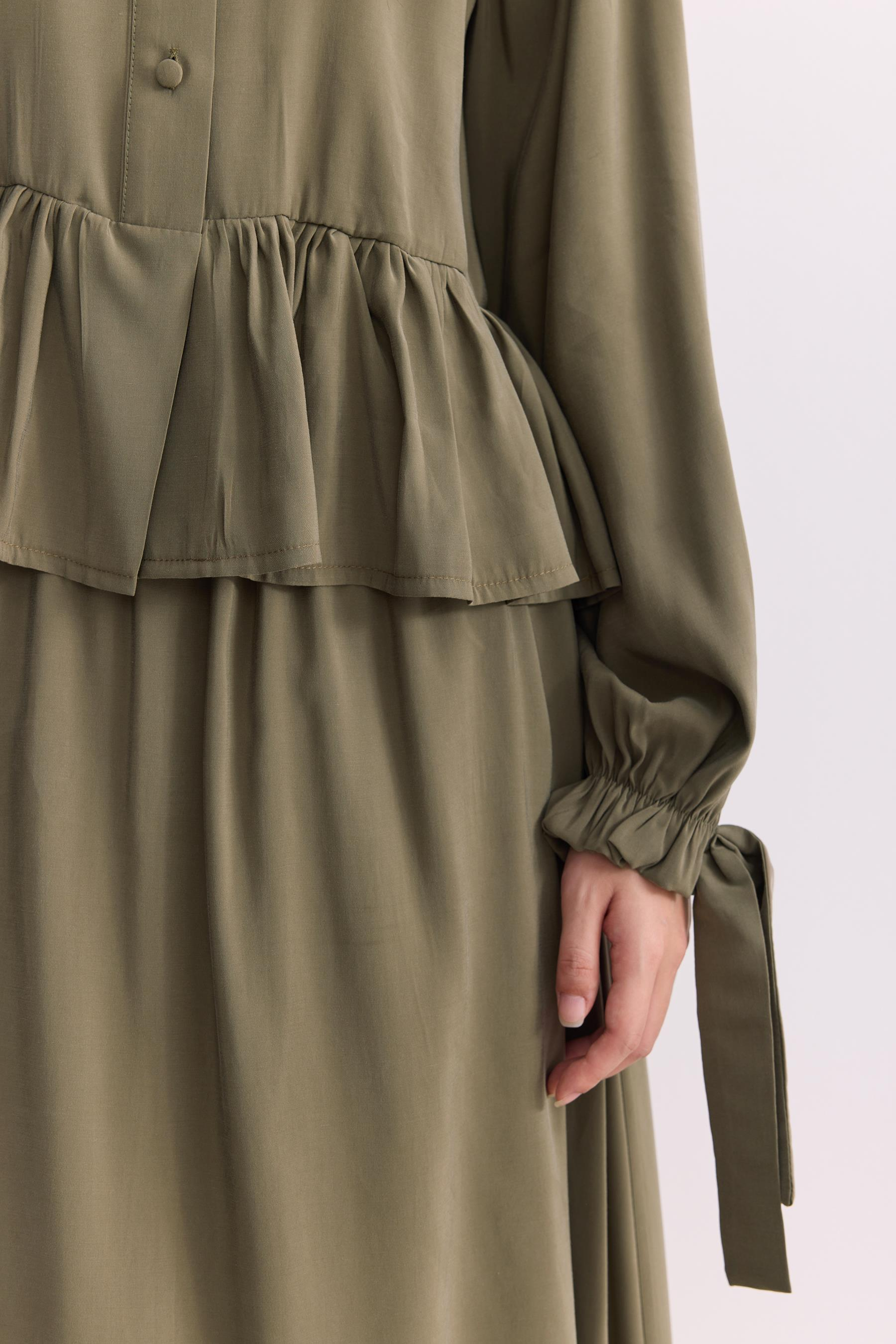 Bluz Etek Takım Olive Green