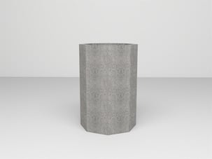 Akasya Serisi Köşeli Beton Gri Saksı