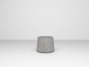 Holo Serisi Yuvarlak Beton Gri Saksı