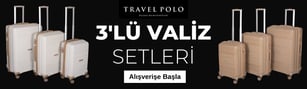 3'lü Kırılmaz Polipropilen Valiz Setleri