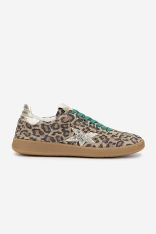 Méliné Kadın Hakiki Deri Leopar Sneakers & Spor Ayakkabı