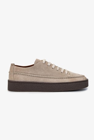 Valmenti Erkek Hakiki Deri Bej Süet Sneakers & Spor Ayakkabı