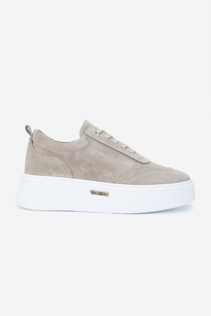 Valmenti Erkek Hakiki Deri Bej Süet Sneakers & Spor Ayakkabı
