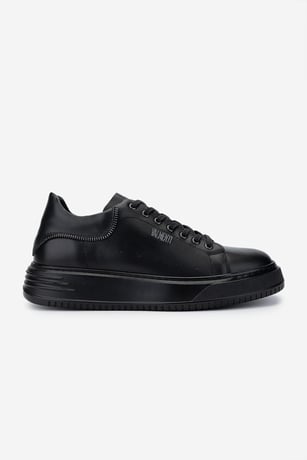Valmenti Erkek Hakiki Deri Siyah Sneakers & Spor Ayakkabı