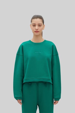 Les Benjamins Kadın Sweatshirt Yeşil