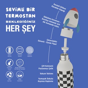Asobu Bestie Bottle - Rocketship