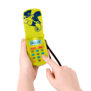 B.Toys Hellophone Ses Kayıtlı, Müzikli Telefon - Yeşil