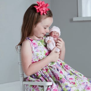 Berenguer Gerçekçi Yenidoğan Oyuncak Mini Kız Bebek 24 cm - Pembe