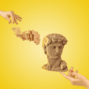 Cartonic 3D Puzzle - DAVID