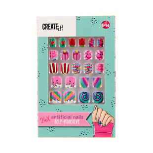 Create It Takma Tırnak Seti - Rainbow - Candy Explosion