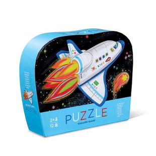 Crocodile Creek Mini  Puzzle - 12  Parça - Roket