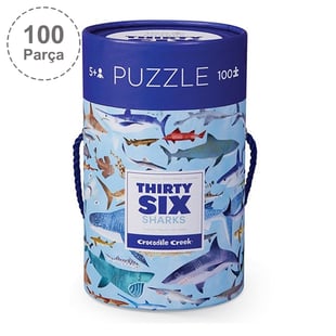Crocodile Creek Puzzle - 100 Parça - Köpek Balıkları