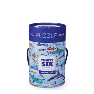 Crocodile Creek Puzzle - 100 Parça - Köpek Balıkları
