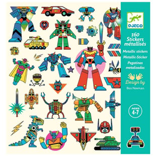 Djeco Çıkartmalar - Robotlar