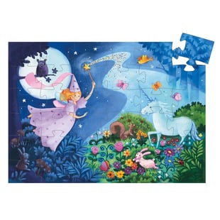 Djeco Dekoratif Puzzle 36 Parça - The Fairy And The Unicorn