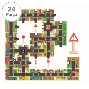 Djeco Dev Puzzle 24 Parça - The City