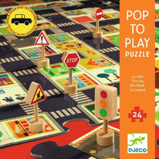 Djeco Dev Puzzle 24 Parça - The City