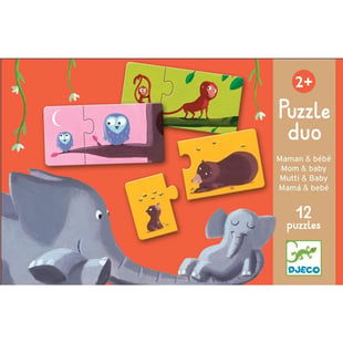 Djeco İkili Puzzle - Duo Mom Baby