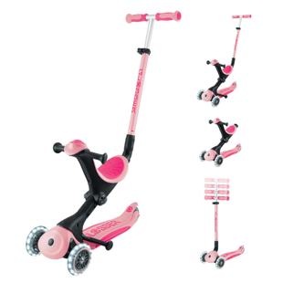 Globber Go Up Deluxe Işıklı Scooter - Pastel Pembe