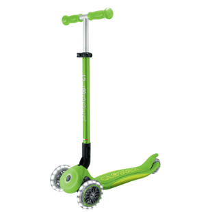 Globber Elite Deluxe Işıklı Scooter - Elma Yeşili