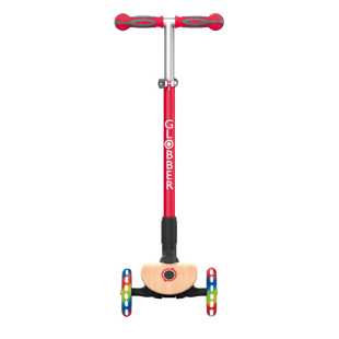 Globber Primo Wood Katlanabilir Işıklı Scooter - Kırmızı