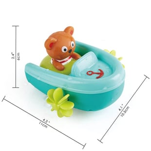 Hape Çek-Bırak Tekne ve Ayıcık - Banyo Oyuncağı