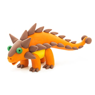 Hey Clay Yaratıcı Kil Seti - Ankylosaurus, Parasaurolophus, Therizinosaurus