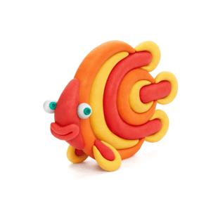 Hey Clay Yaratıcı Kil Seti - Clownfish, Discus Fish, Eel