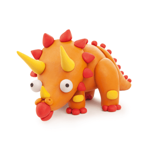 Hey Clay Yaratıcı Kil Seti - Pterodactylus, Triceratops, Tyrannosaurus