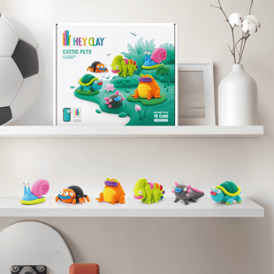 Hey Clay Yaratıcı Kil Seti - Exotic Pets