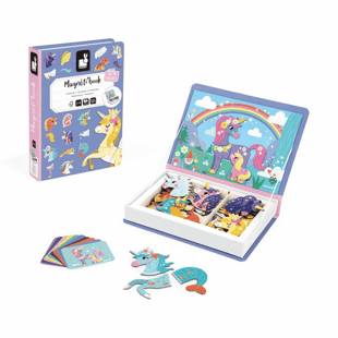 Janod Mıknatıslı Oyun Kitabı - Unicornlar