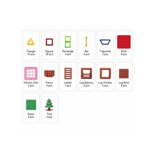 Magformers Mıknatıslı House Set - 87 Parça