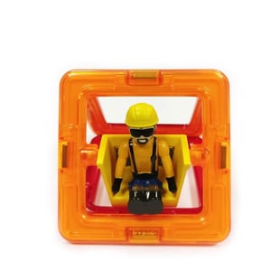 Magformers Mıknatıslı Mini Set - Construction Worker - 6 Parça