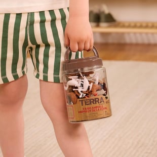 Terra 60 Parça Tüp İçinde Küçük Oyun Seti - Çiftlik