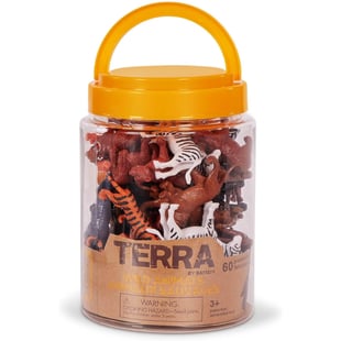Terra 60 Parça Tüp İçinde Küçük Oyun Seti - Safari