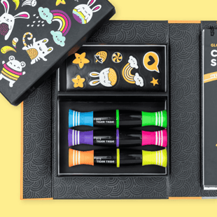 Tiger Tribe Neon Boyama Seti - Glow Friends