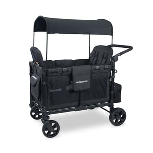 Wonderfold W4 Elite Dörtlü Bebek Arabası Vagonu - Siyah