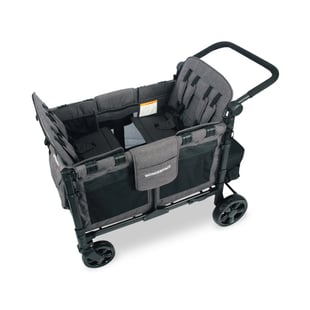 Wonderfold W4 Elite Dörtlü Bebek Arabası Vagonu - Siyah