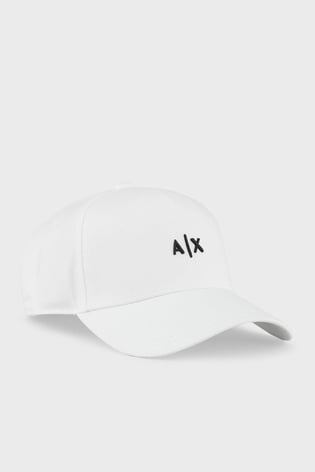 ARMANI EXCHANGE Armani Exchange Erkek Nefes Alabilir Kumaş Ayarlanabilir Tokalı Vizörlü Beyaz Spor Şapka 954112 CC571-00010