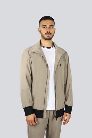 BOSS BOSS Erkek Regular Fit Fermuar Kapamalı Uzun Kollu Dik Yaka Gri Spor Eşofman Takımı 50531912-334